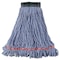 Rubbermaid Commercial 5 in Looped-End Wet Mop, Blue, Cotton/Synthetic, PK6, FGA25206BL00 FGA25206BL00 - alternate 1